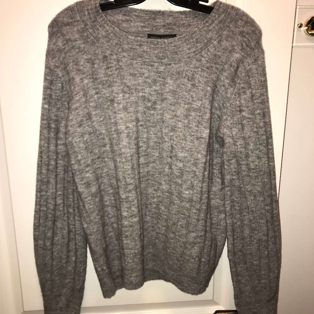 Banana Republic Gray Wool Sweater